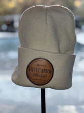 Load image into Gallery viewer, Leather Logo Beanie