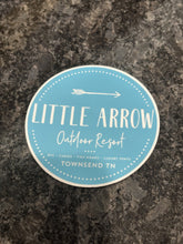 Load image into Gallery viewer, Little Arrow Logo Circle Sticker
