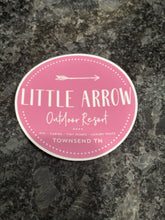 Load image into Gallery viewer, Little Arrow Logo Circle Sticker